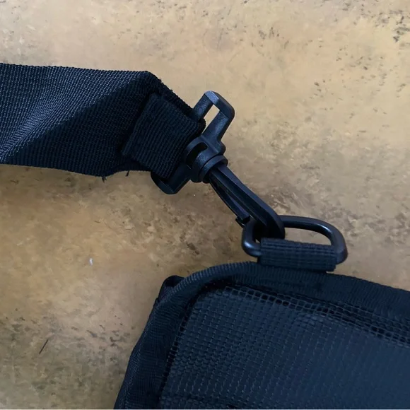 Men's Black Waterproof Tactical Crossbody Backpack